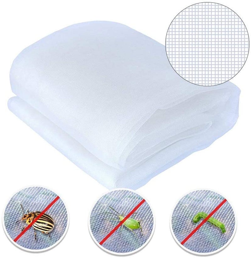 Agfabric Garden Netting 10'x30' Insect Pest Barrier Bird Netting for Garden Protection,Row Cover Mesh Netting for Vegetables Fruit Trees and Plants,White - Image 2